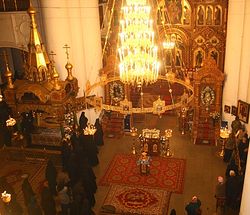 В храме Серафимо-Дивеевского монастыря