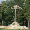 Памятный крест на Бутовском полигоне.