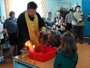 Массовое крещение чулымцев в Красноярской епархии