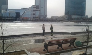 В Екатеринбурге неизвестный мужчина спас провалившегося в полынью юного музыканта