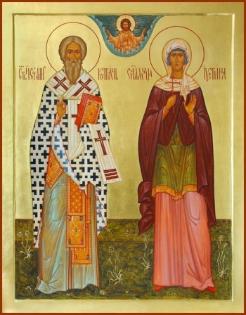 Священномученик Киприан, святая мученица Иустина и святой мученик Феоктист